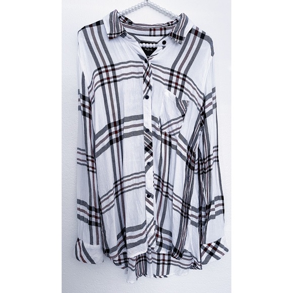 Rails Hunter Plaid Buttondown Top - Picture 2 of 5